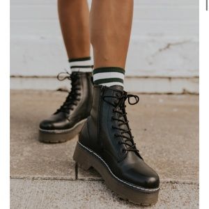 Roolee Elvis platform boots - black - 10